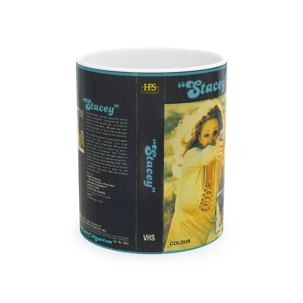 STACEY (VHS COVER) - White Coffee Mug-11oz-Go Mug Yourself