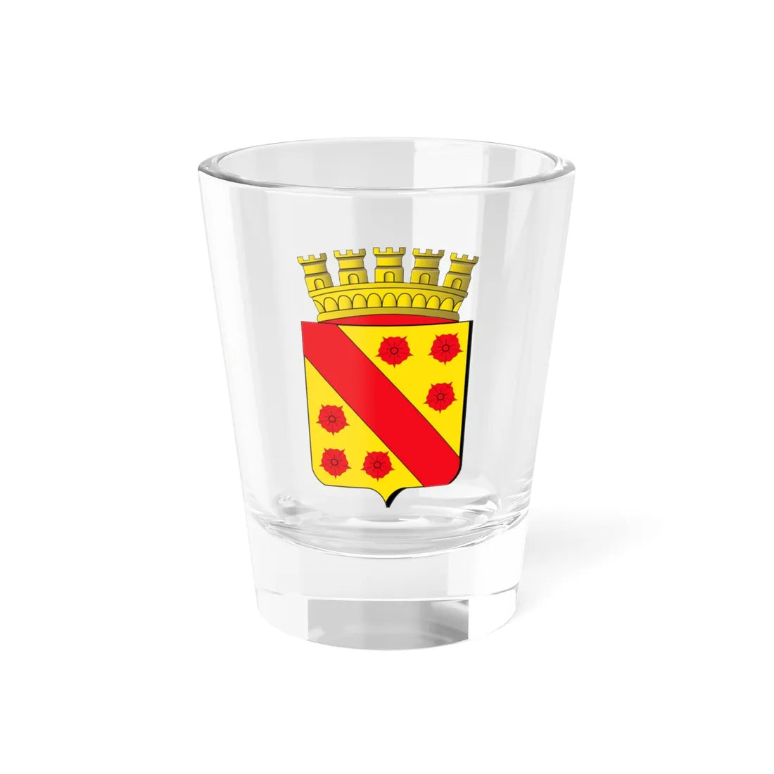 Stad Wervik wapen (Belgium) (Coat of Arms) Shot Glass 1.5oz 1.5oz - Go Mug Yourself