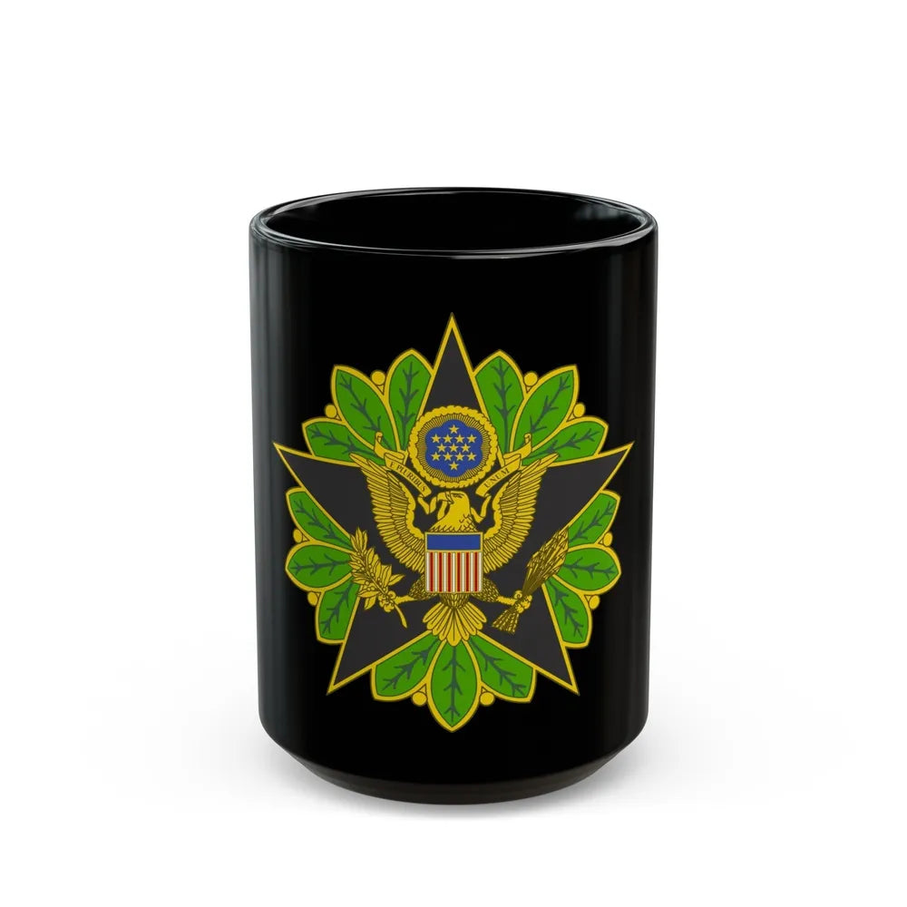 Staff Identification Badge (U.S. Army) Black Coffee Mug-15oz-Go Mug Yourself