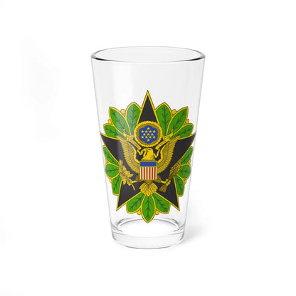 Staff Identification Badge (U.S. Army) Pint Glass 16oz-16oz-Go Mug Yourself