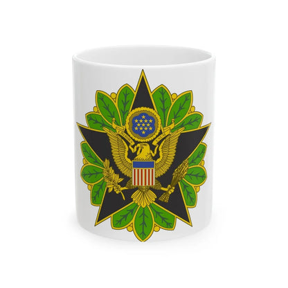 Staff Identification Badge (U.S. Army) White Coffee Mug-11oz-Go Mug Yourself