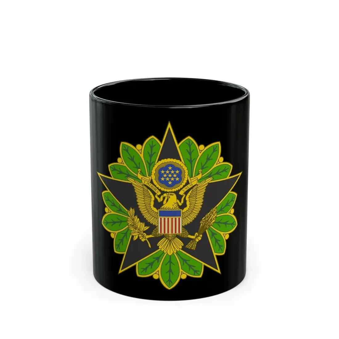 Staff Identification Badge (U.S. Army) Black Coffee Mug 11oz - Go Mug Yourself