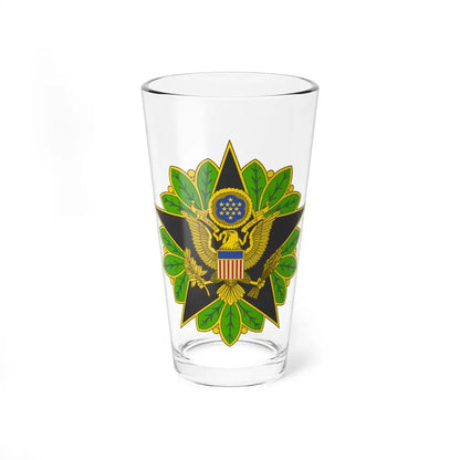 Staff Identification Badge (U.S. Army) Pint Glass 16oz 16oz - Go Mug Yourself