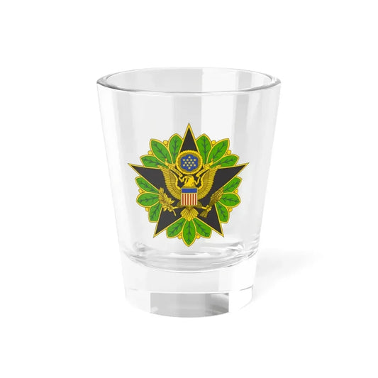 Staff Identification Badge (U.S. Army) Shot Glass 1.5oz 1.5oz - Go Mug Yourself