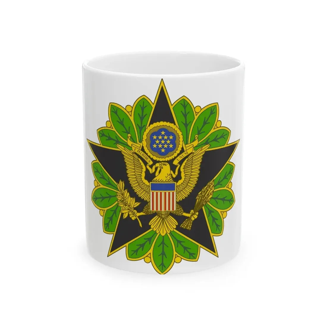 Staff Identification Badge (U.S. Army) White Coffee Mug 11oz - Go Mug Yourself