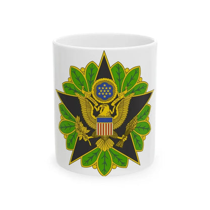 Staff Identification Badge (U.S. Army) White Coffee Mug 11oz - Go Mug Yourself