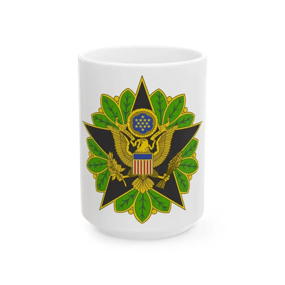 Staff Identification Badge (U.S. Army) White Coffee Mug - Go Mug Yourself
