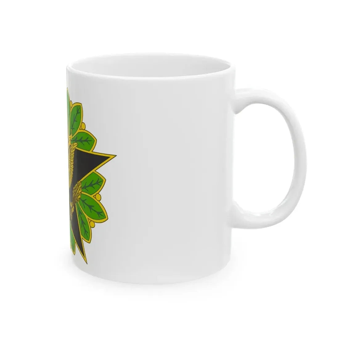 Staff Identification Badge (U.S. Army) White Coffee Mug - Go Mug Yourself