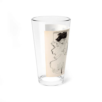 Stage Entrance (1907) (Magazine Illustration) Pint Glass 16oz - Go Mug Yourself