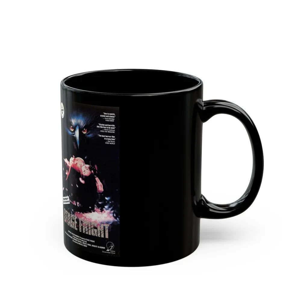 STAGE FRIGHT (VHS COVER) - Black Coffee Mug-Go Mug Yourself