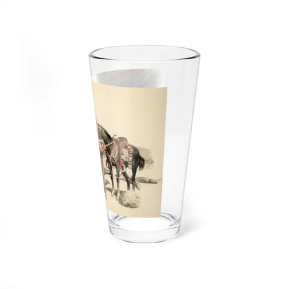 Stagecoach Hold Up (Magazine Illustration) Pint Glass 16oz - Go Mug Yourself