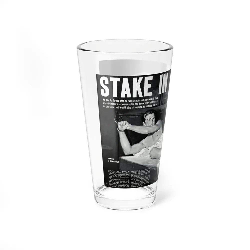 Stake In, Jaguar magazine, No. 01 - 1961 (Magazine Illustration) Pint Glass 16oz-Go Mug Yourself