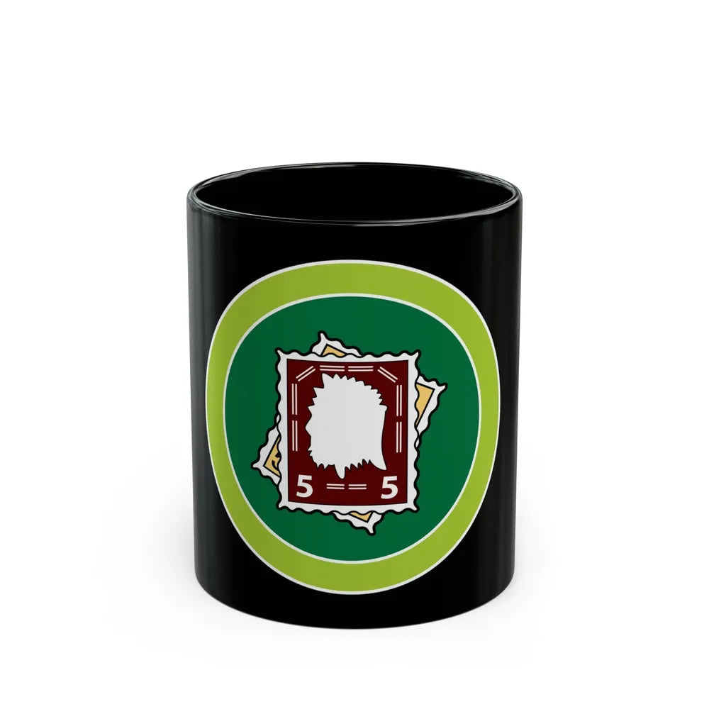 Stamp Collecting (Boy Scout Merit Badge) Black Coffee Mug-11oz-Go Mug Yourself