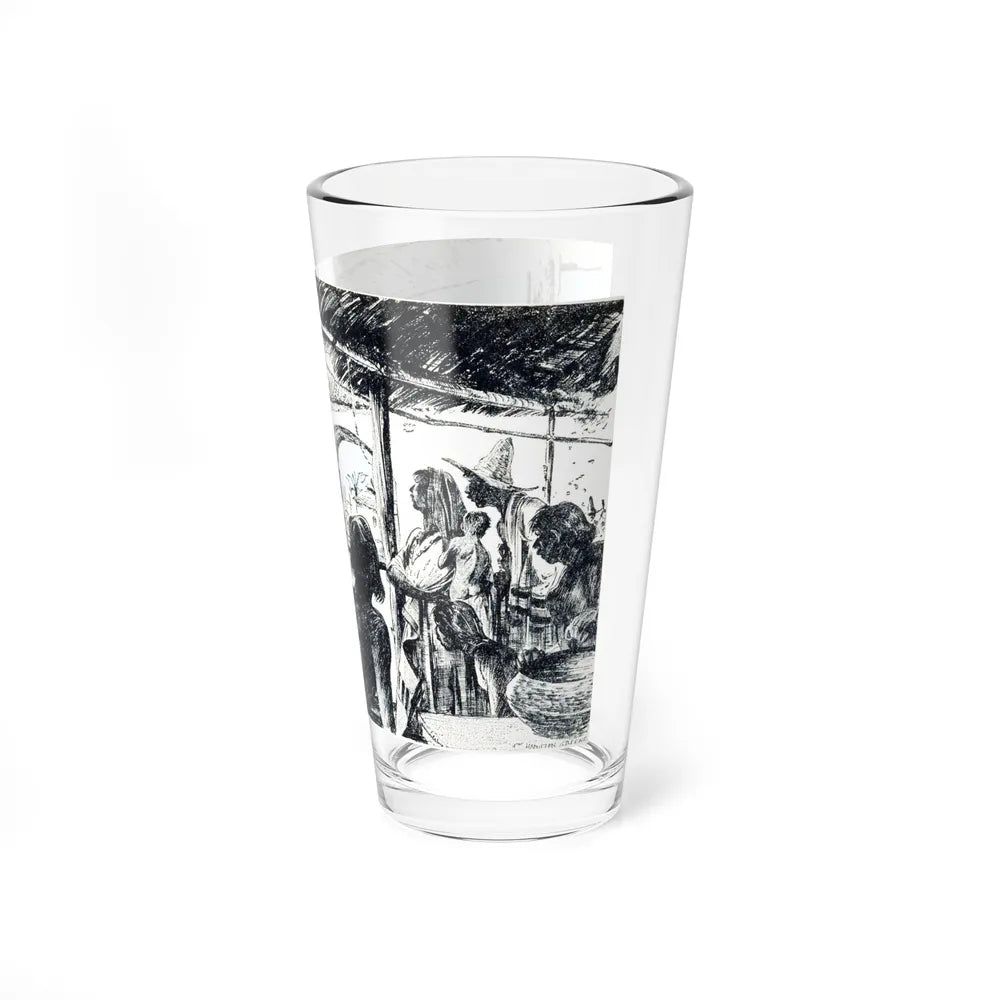 Stand Thou Still (1), Blue Book Magazine, July 1941 (Magazine Illustration) Pint Glass 16oz-Go Mug Yourself