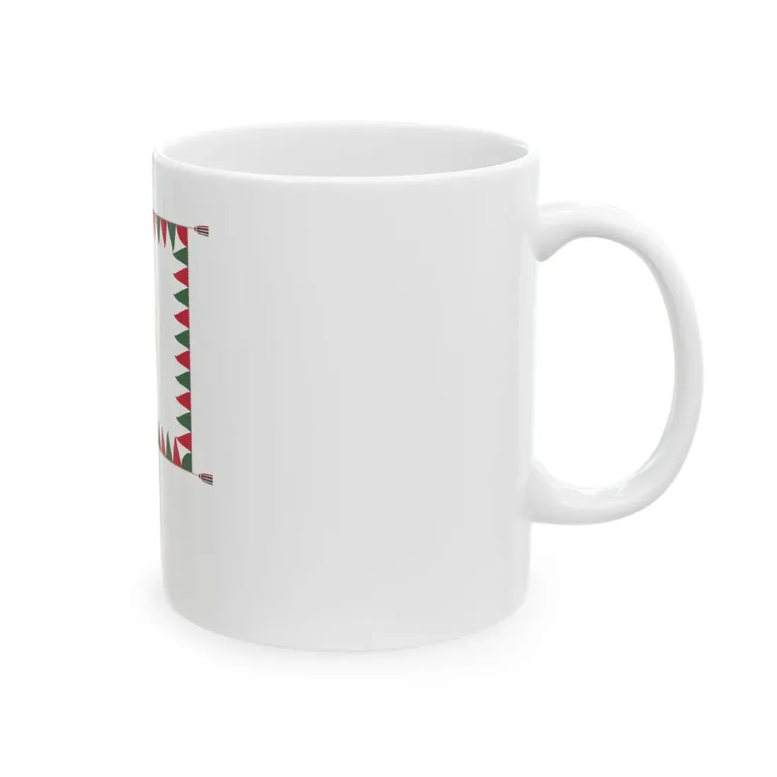 Standard for armoured regiments of the Hungarian Defence Forces 1949-1950 with staff (Hungary) White Coffee Mug - Go Mug Yourself