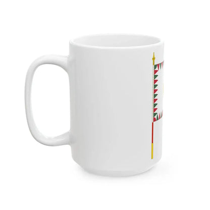 Standard for armoured regiments of the Hungarian Defence Forces 1949-1950 with staff (Hungary) White Coffee Mug - Go Mug Yourself