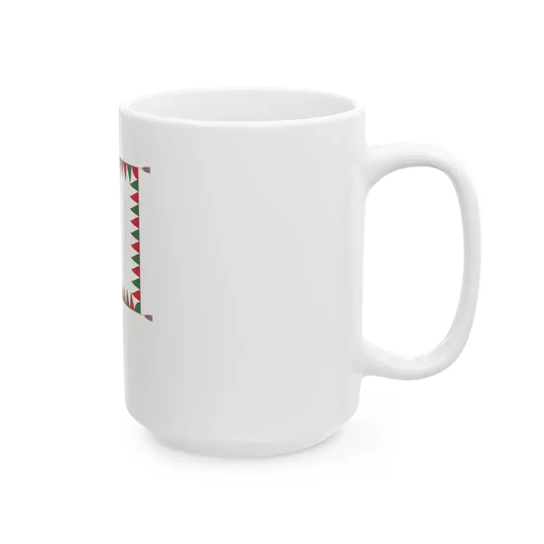 Standard for armoured regiments of the Hungarian Defence Forces 1949-1950 with staff (Hungary) White Coffee Mug - Go Mug Yourself
