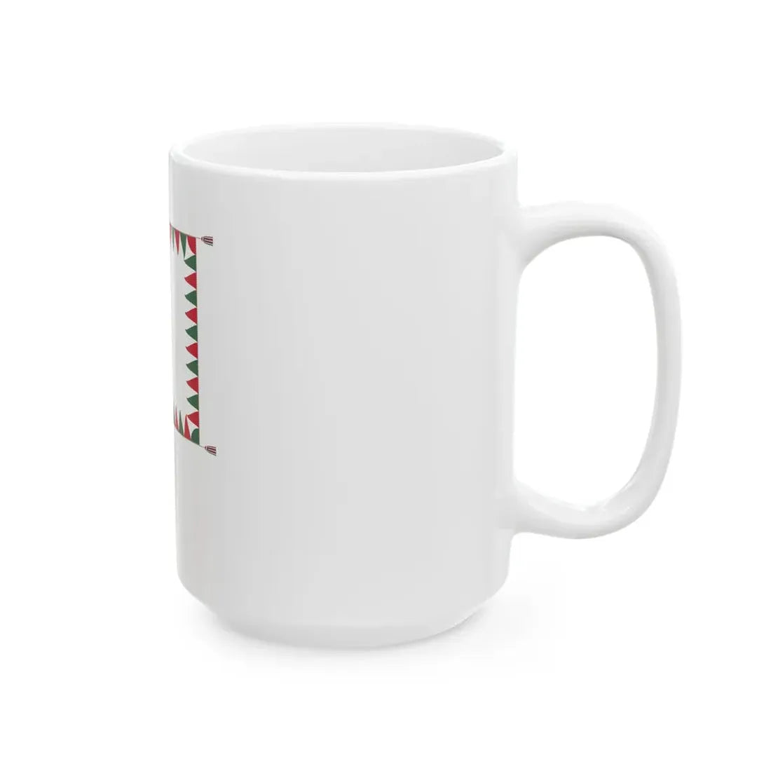 Standard for armoured regiments of the Hungarian Defence Forces 1949-1950 with staff (Hungary) White Coffee Mug - Go Mug Yourself