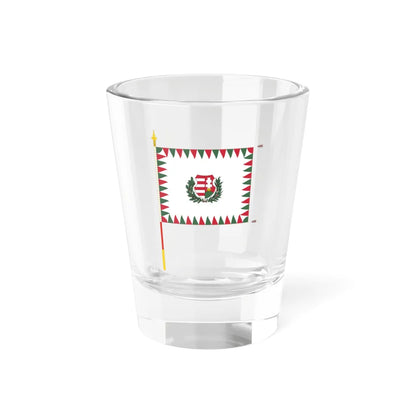 Standard for armoured regiments of the Hungarian Defence Forces 1949 with staff (Hungary) Shot Glass 1.5oz 1.5oz - Go Mug Yourself