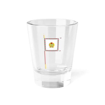 Standard for motorised rifle regiments of the Hungarian Defence Forces 1949-1950 with staff (Hungary) Shot Glass 1.5oz 1.5oz - Go Mug Yourself