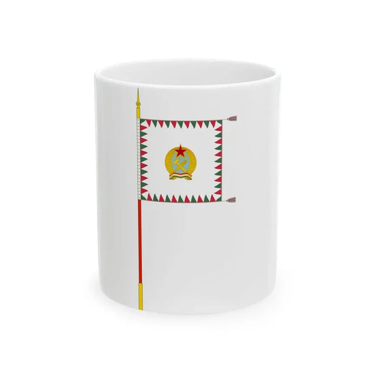 Standard for motorised rifle regiments of the Hungarian Defence Forces 1949-1950 with staff (Hungary) White Coffee Mug 11oz - Go Mug Yourself