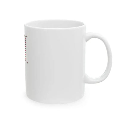 Standard for motorised rifle regiments of the Hungarian Defence Forces 1949-1950 with staff (Hungary) White Coffee Mug - Go Mug Yourself