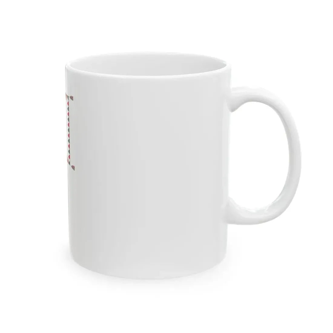 Standard for motorised rifle regiments of the Hungarian Defence Forces 1949-1950 with staff (Hungary) White Coffee Mug - Go Mug Yourself