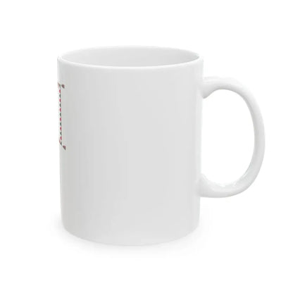 Standard for motorised rifle regiments of the Hungarian Defence Forces 1949-1950 with staff (Hungary) White Coffee Mug - Go Mug Yourself