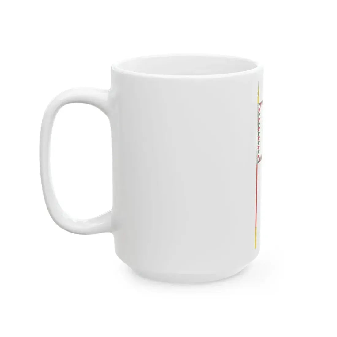 Standard for motorised rifle regiments of the Hungarian Defence Forces 1949-1950 with staff (Hungary) White Coffee Mug - Go Mug Yourself