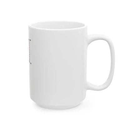 Standard for motorised rifle regiments of the Hungarian Defence Forces 1949-1950 with staff (Hungary) White Coffee Mug - Go Mug Yourself