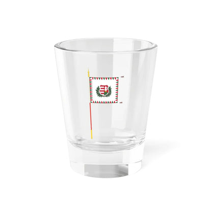 Standard for motorised rifle regiments of the Hungarian Defence Forces 1949 with staff (Hungary) Shot Glass 1.5oz 1.5oz - Go Mug Yourself