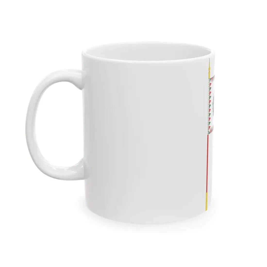Standard for motorised rifle regiments of the Hungarian Defence Forces 1949 with staff (Hungary) White Coffee Mug - Go Mug Yourself