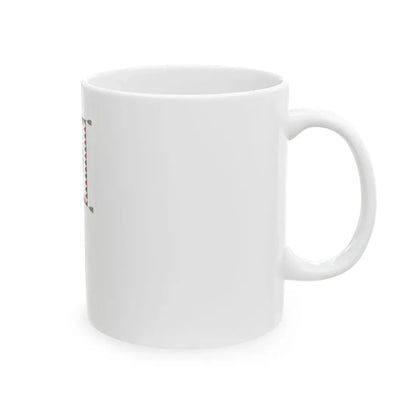 Standard for motorised rifle regiments of the Hungarian Defence Forces 1949 with staff (Hungary) White Coffee Mug - Go Mug Yourself
