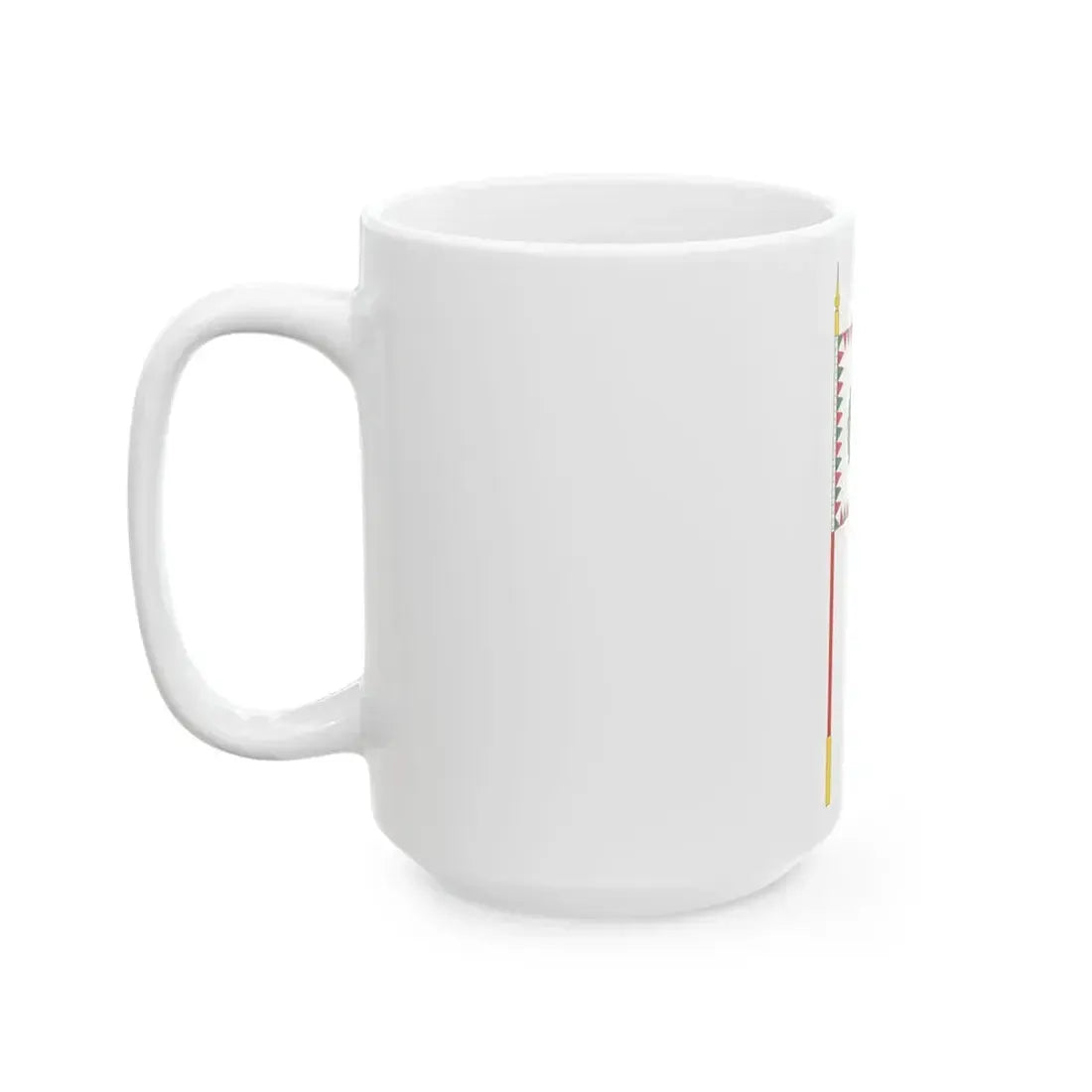 Standard for motorised rifle regiments of the Hungarian Defence Forces 1949 with staff (Hungary) White Coffee Mug - Go Mug Yourself