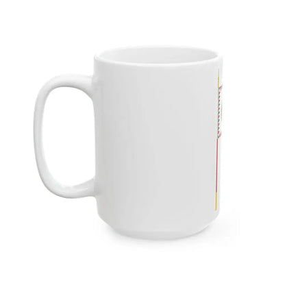 Standard for motorised rifle regiments of the Hungarian Defence Forces 1949 with staff (Hungary) White Coffee Mug - Go Mug Yourself