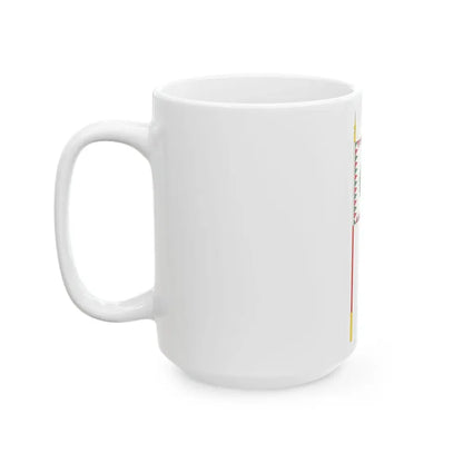 Standard for motorised rifle regiments of the Hungarian Defence Forces 1949 with staff (Hungary) White Coffee Mug - Go Mug Yourself