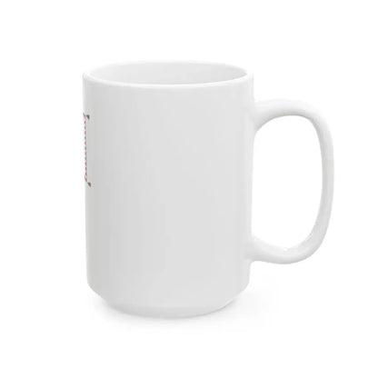 Standard for motorised rifle regiments of the Hungarian Defence Forces 1949 with staff (Hungary) White Coffee Mug - Go Mug Yourself