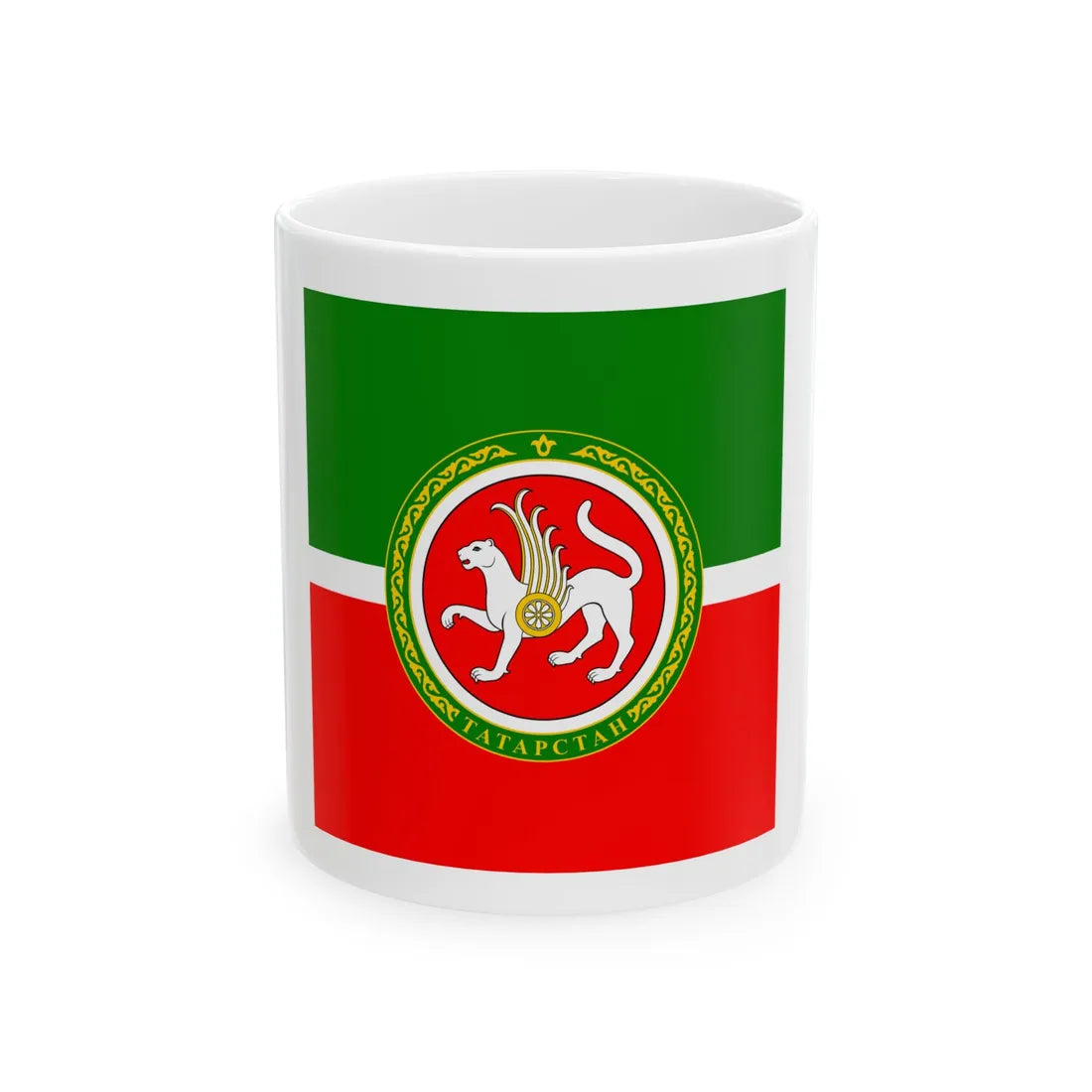 Standard for Tatarstan (Russia) White Coffee Mug 11oz - Go Mug Yourself