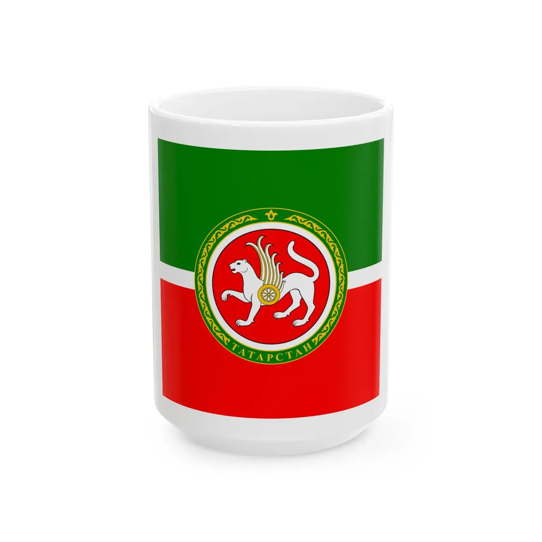 Standard for Tatarstan (Russia) White Coffee Mug 15oz - Go Mug Yourself