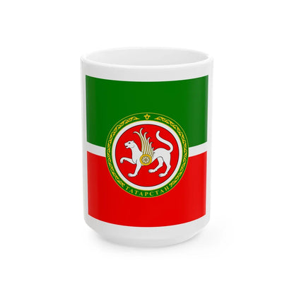 Standard for Tatarstan (Russia) White Coffee Mug 15oz - Go Mug Yourself
