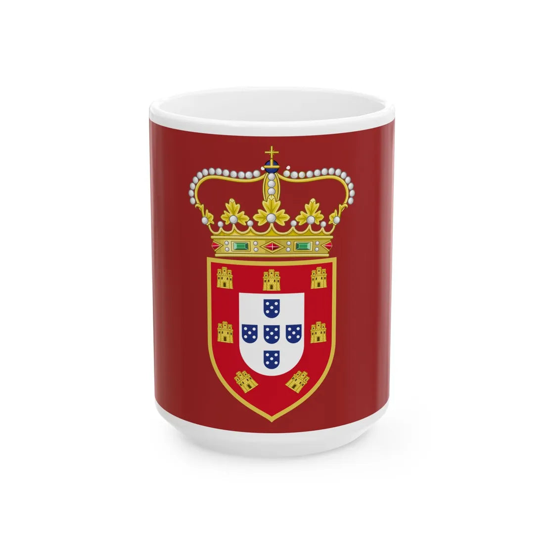 Standard King Sebastian of Portugal (Portugal) White Coffee Mug 15oz - Go Mug Yourself