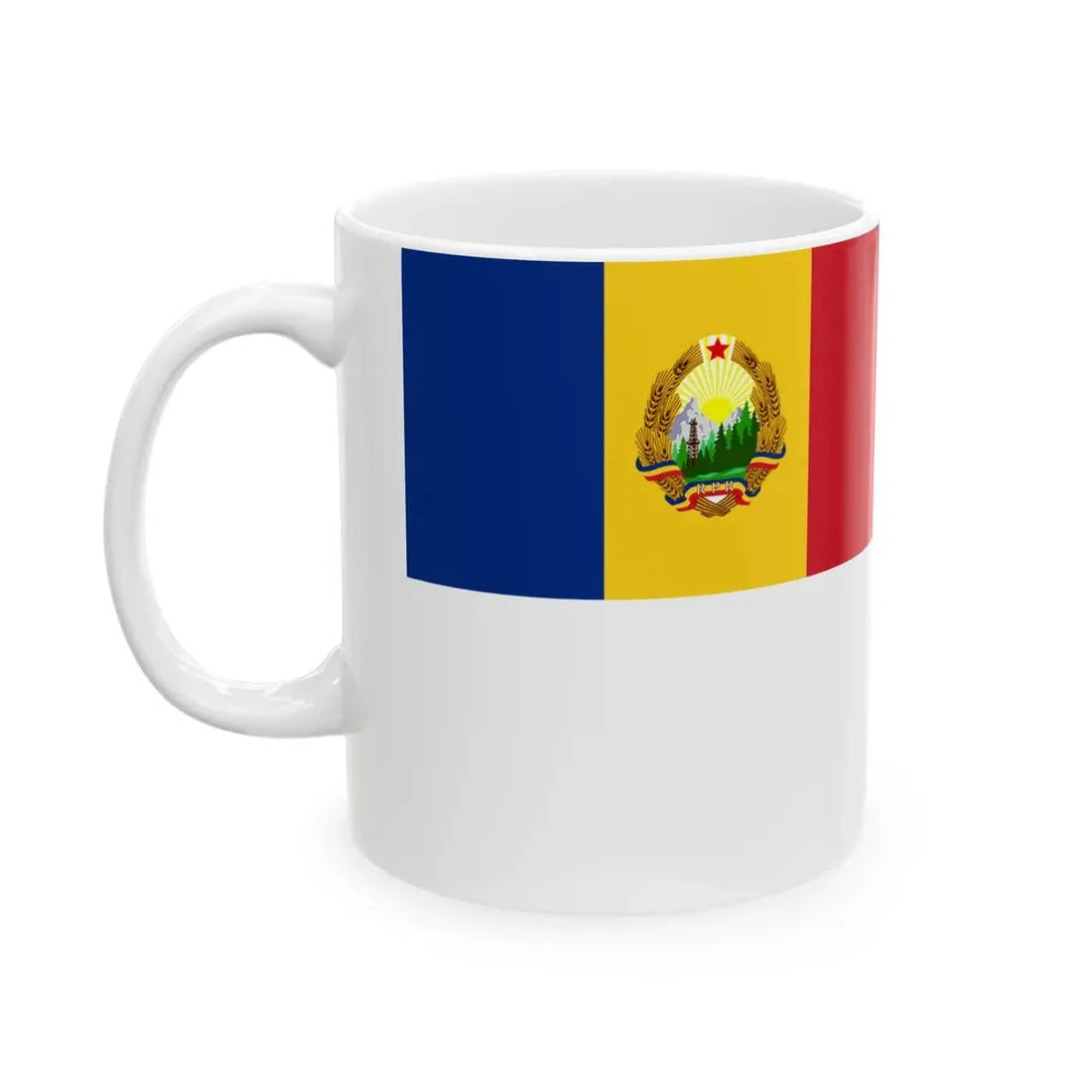 Standard of a Minister of Romania 1952-1965 (Oman) White Coffee Mug - Go Mug Yourself