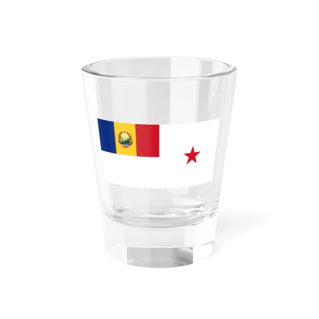 Standard of a Minister of Romania 1965-1989 (Oman) Shot Glass 1.5oz - Go Mug Yourself