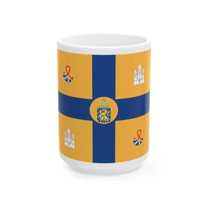 Standard of a Prince of the Netherlands sons of Beatrix (Netherlands) White Coffee Mug 15oz - Go Mug Yourself