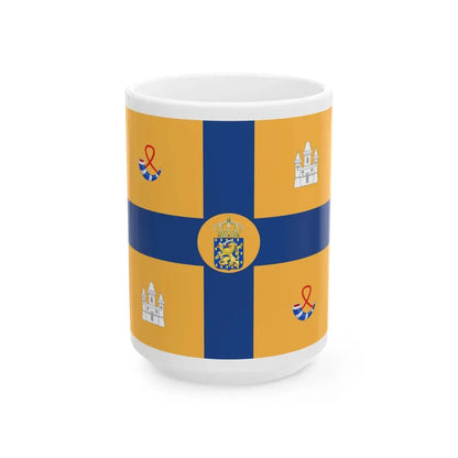 Standard of a Prince of the Netherlands sons of Beatrix (Netherlands) White Coffee Mug 15oz - Go Mug Yourself
