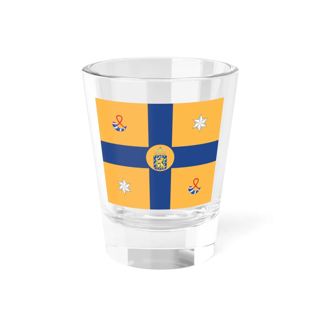 Standard of a Prince of the Netherlands sons of Margriet (Netherlands) Shot Glass 1.5oz 1.5oz - Go Mug Yourself
