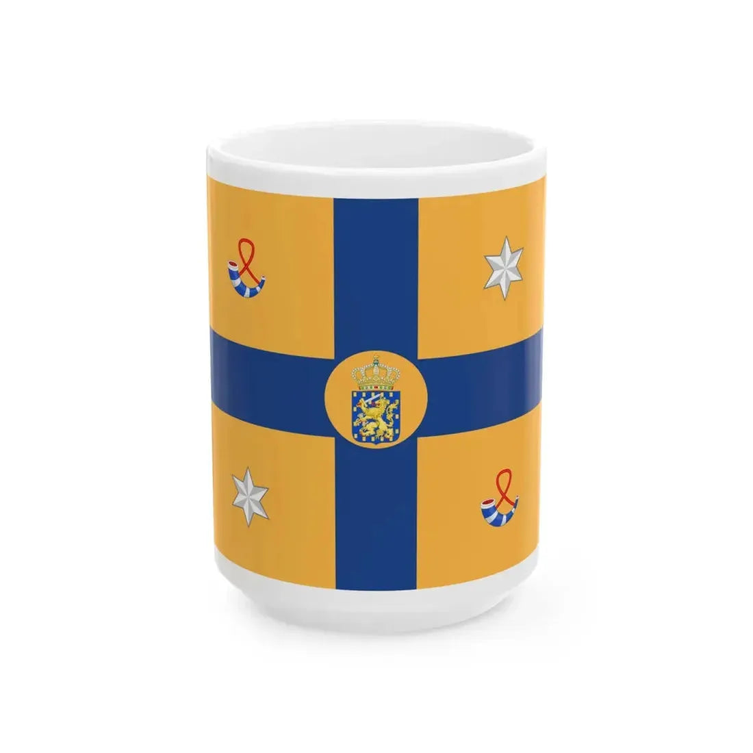 Standard of a Prince of the Netherlands sons of Margriet (Netherlands) White Coffee Mug 15oz - Go Mug Yourself