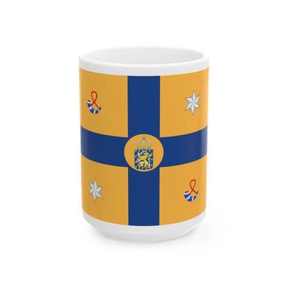 Standard of a Prince of the Netherlands sons of Margriet (Netherlands) White Coffee Mug 15oz - Go Mug Yourself