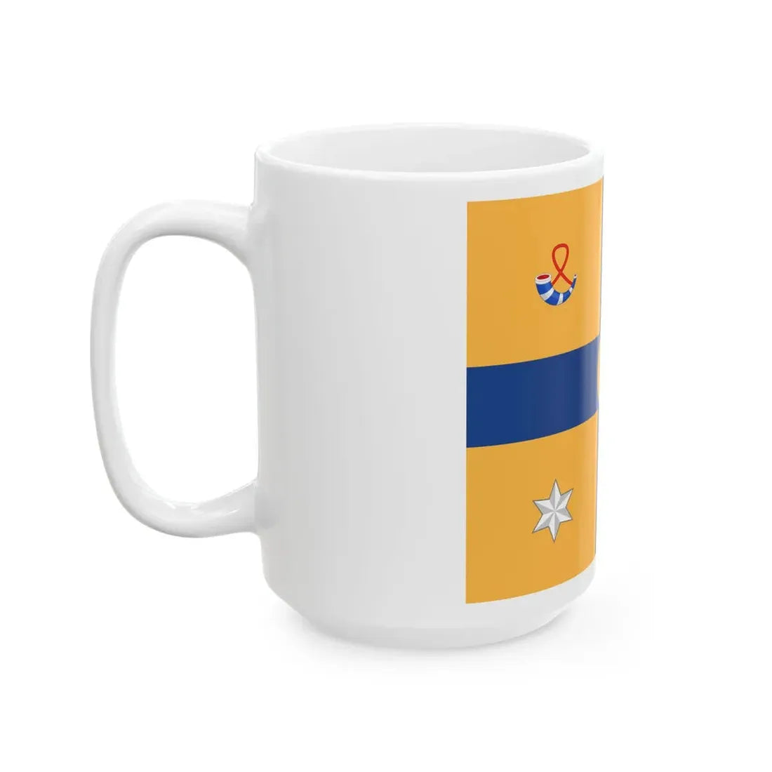Standard of a Prince of the Netherlands sons of Margriet (Netherlands) White Coffee Mug - Go Mug Yourself