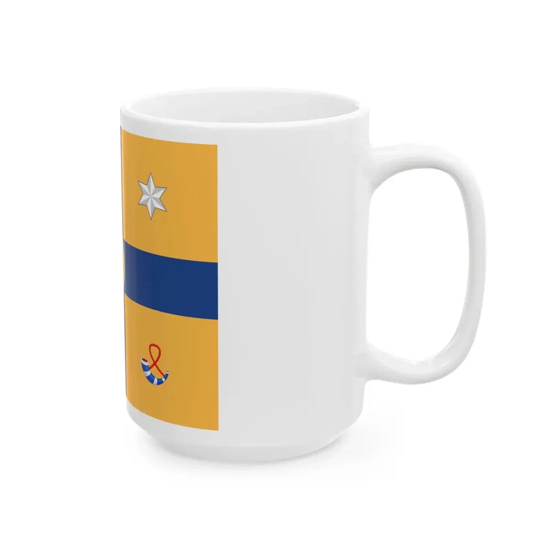 Standard of a Prince of the Netherlands sons of Margriet (Netherlands) White Coffee Mug - Go Mug Yourself